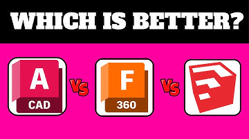 “AutoCAD vs Fusion 360 vs SketchUp |Which is the Best CAD Tool?