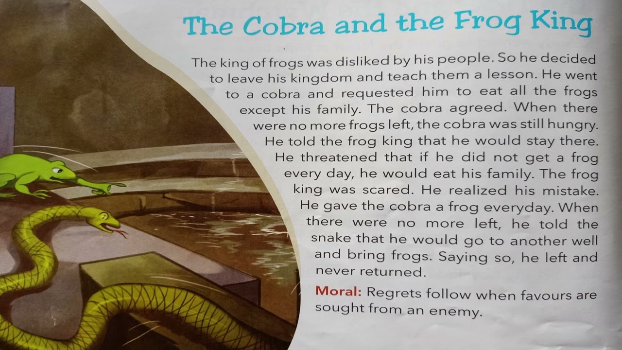 The Cobra and The Frog King - 108 Short Stories with Morals