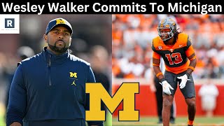 Wesley Walker Commits To Michigan | Michigan Football Transfer Portal News