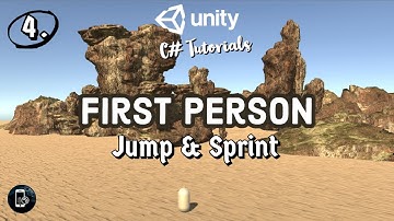 First Person Controller Unity | 4. Jump & Sprint | Unity C# Hindi
