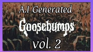 A.I. Generates Goosebumps Vol. 2