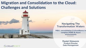 Migration and Consolidation to the Cloud - Challenges and Solution