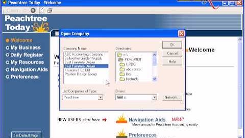 Learning Peachtree Accounting Part 7 - Step 6 Password & Backup