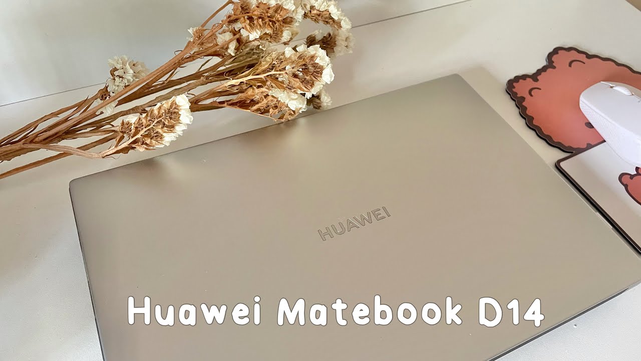 Huawei Matebook D14 unboxing + accessories ヽ(ヅ)ノ