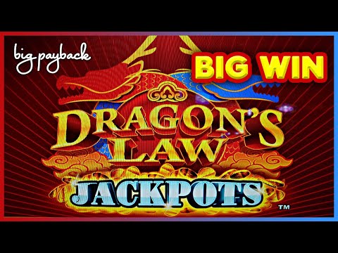 BIG WIN! Dragon's Law Jackpots Slot - HOT NEW GAME, LOVED IT!!