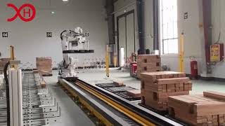Automated Pallet Handling and Palletizing System for Wood Flooring