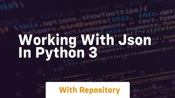 Working with json in python 3