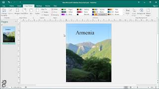 How to add and set a background picture in Publisher screenshot 1