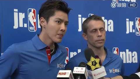Ngô Diệc Phàm huấn luyện cho học viên - Jr. NBA Leadership Council Member