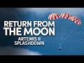 Artemis II Returns - Re-entry and Splashdown