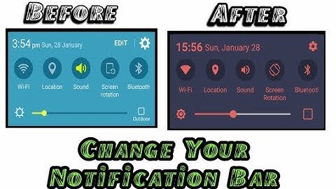 How to Change Notification Bar Without Root
