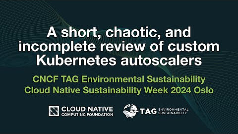 Cloud Native Sustainability Week 2024