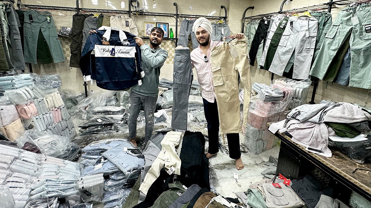“Shirts & Cargo Denim Pants Wholesale🔥 Factory Rate Par Sab Kuch! Direct Manufacturer Market Tour”