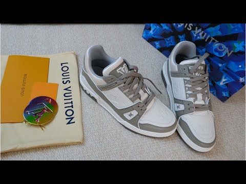 grey lv trainers