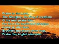 Praise to the Lord, the Almighty, (Tune: Lobe den Herren - 4vv) [with lyrics for congregations]