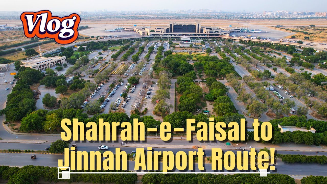 Karachi City Tour: Shahrah‑e‑Faisal Drive & Drone View to Airport | Hidden Stories