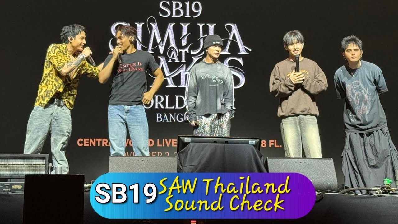⁣SB19 SOUND CHECK THAILAND CONCERT