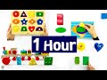 Best to learn shapes toy ultimate 1 hour  educationals  toy learning activities