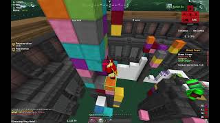 How to glitch behind the map on Bedwars Practice, Block sumo