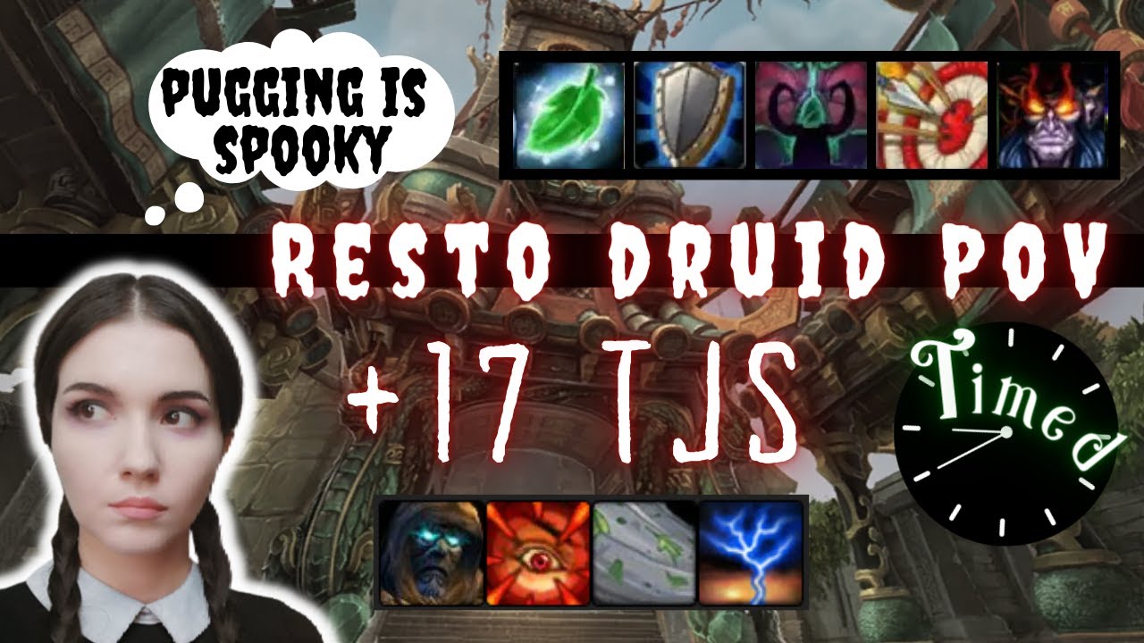 Wiped Twice & Solo Dispelled +17 Temple Jade Serpent Restoration Druid PoV M+ Dragonflight Season 1