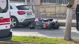 Adıyaman’da Otomobil Ile Motosiklet Çarpıştı 1 Yaralı