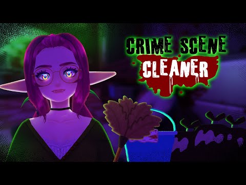 🍑 Vtuber - Crime Scene Cleaner - One Elf Exorcist clean up crew - 🍑