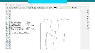 Video Tutorial Pembuatan Pola Kebaya Kartini menggunakan RP-dgs screenshot 4