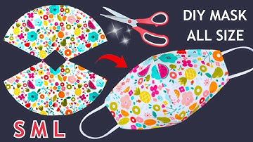 New Style! All Size S M L Mask Making Ideas | Diy Breathable Face Mask Easy Pattern Sewing Tutorial