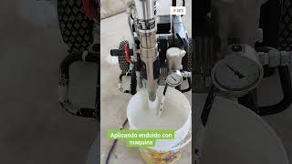 Aplicando Enduido Con Máquina