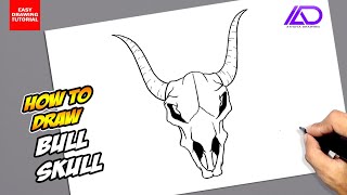 How to draw Bull Skull