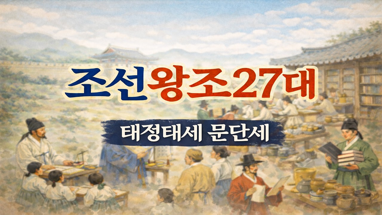 조선왕조 27대 왕 암기송 🎵 | 태정태세 문단세