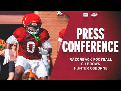 FB Press Conference - CJ Brown & Hunter Osborne