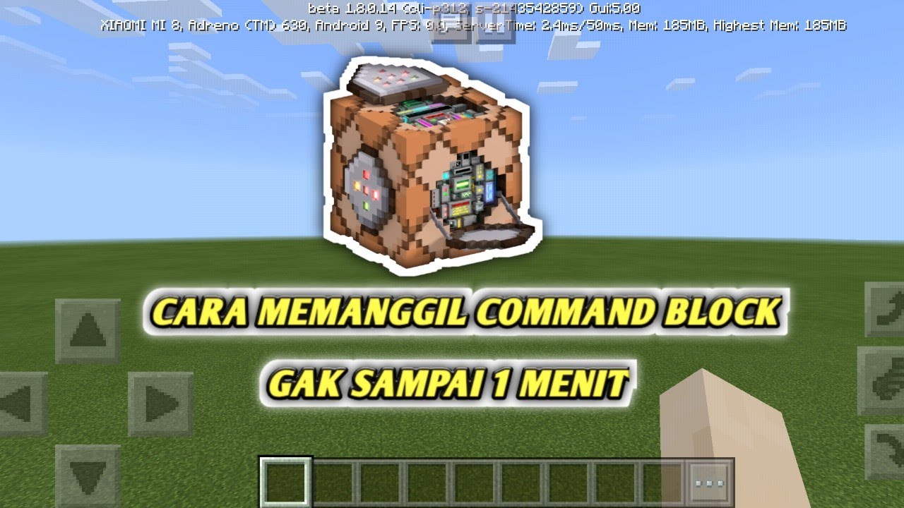 Cara mudah buat command block di minecraft poket editon - YouTube