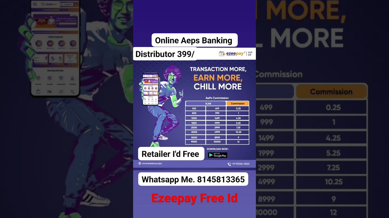 Ezeepay Retailer I'd Free - Ezeepay Distributor 399/ 