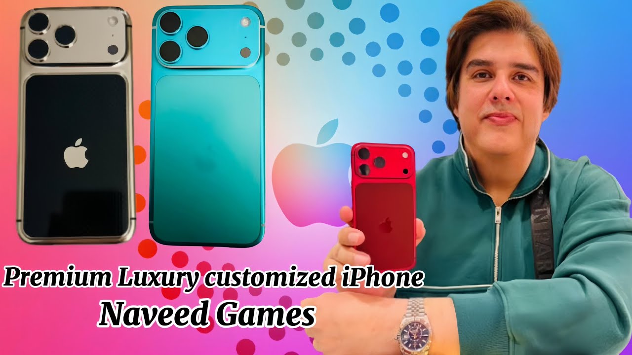 Premium Luxury customized iPhone 17 Pro Max available at Naveed Games Peshawar / Pakistan 🇵🇰