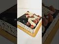 square chocolate truffles cake decorating ideas #squar cake design #chocolatecake #shorts #trending