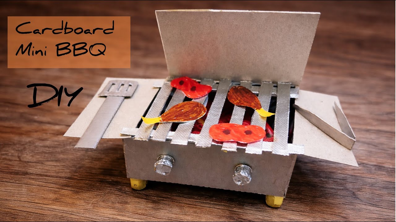 DIY Cardboard BBQ Grill | Easy Cardboard Craft Idea