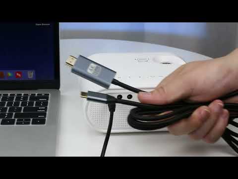V16 Laptop USB C to HDMI Cable Adapter VISSPL projector