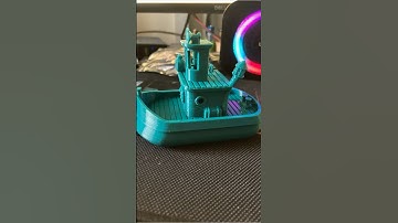 3D Printed Decor #3D boat for aquarium #shorts #shortsvideo #shortsfeed #3D benchy#kobra neo
