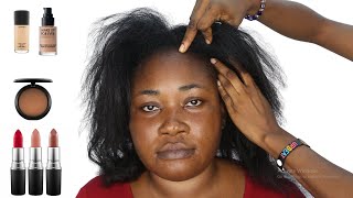 BOMB TRANSFORMATION🔥 SHE WAS TRANSFORMED💄🔥MELANIN WOC HAIR AND MAKEUP TRANSFORMATION MAKEUP TUTORIAL screenshot 5