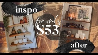 MAKE FLOATING SHELVES WITH ME FOR $53