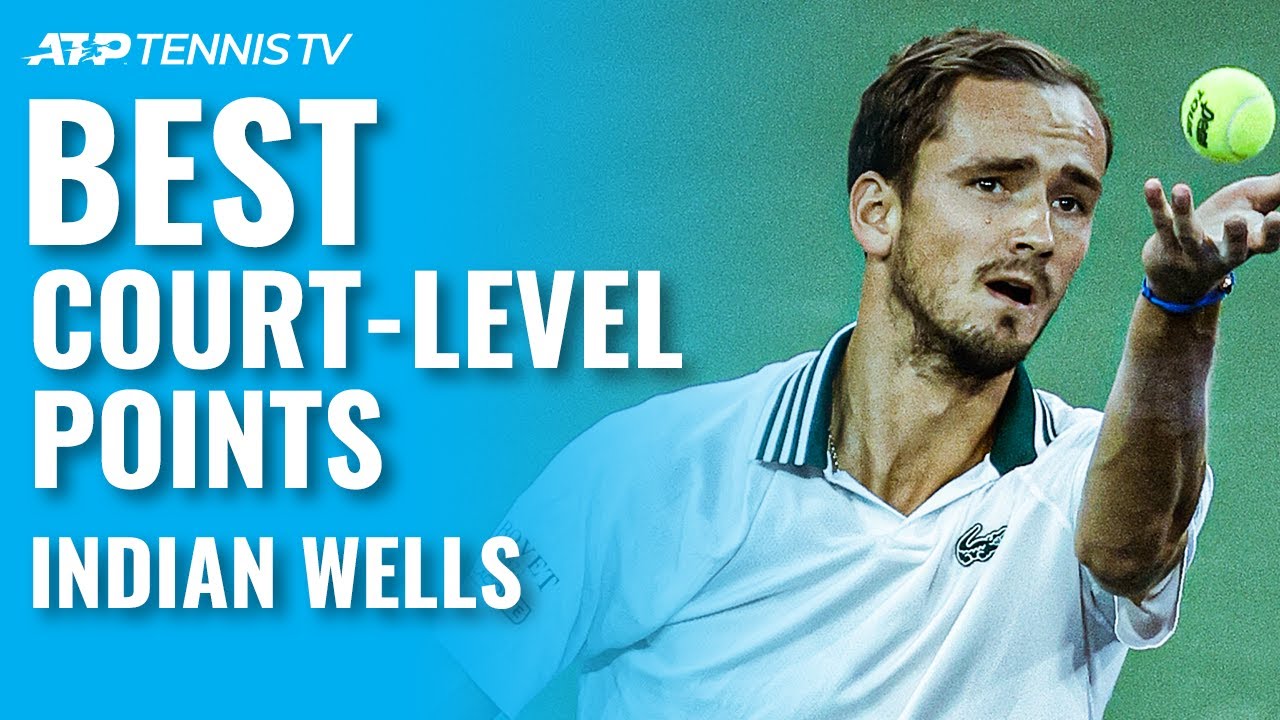 Best CourtLevel Tennis Points From Indian Wells 2021! Win Big Sports