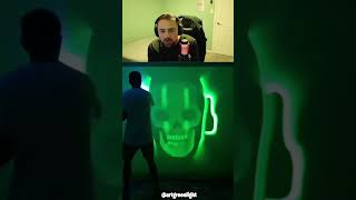 How To Draw Call of Duty Ghost With Light! 😳🤯 #shorts
