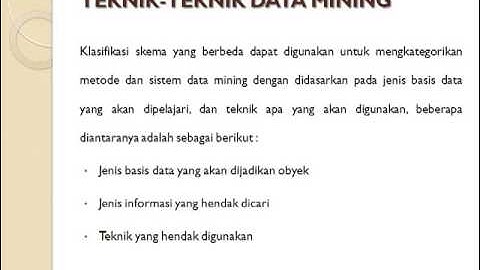 Teori 15 Basis Data - Data Mining