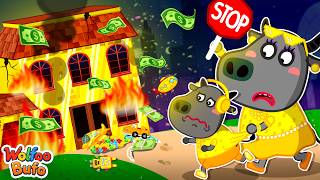 Oh No! Bufo's House is Burning 🔥 | Learning Safety Tips for Kids | Wolfoo and Bufo