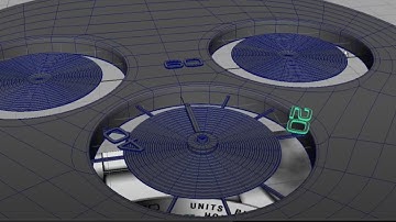 Modeling tutorial in Maya - ROLEX DAYTONA watch - Part 5: create the numbers 01