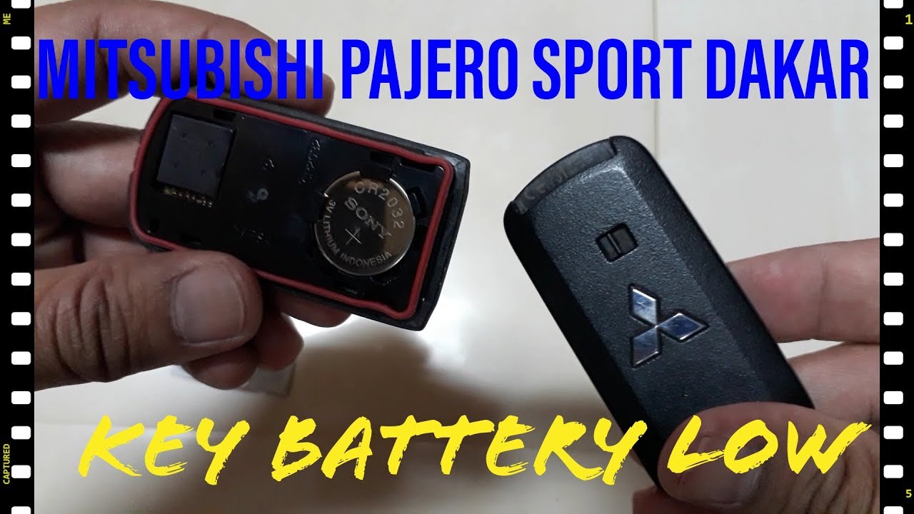 Mengganti Battery Remote Smart Key Pajero Sport Dakar pajero 