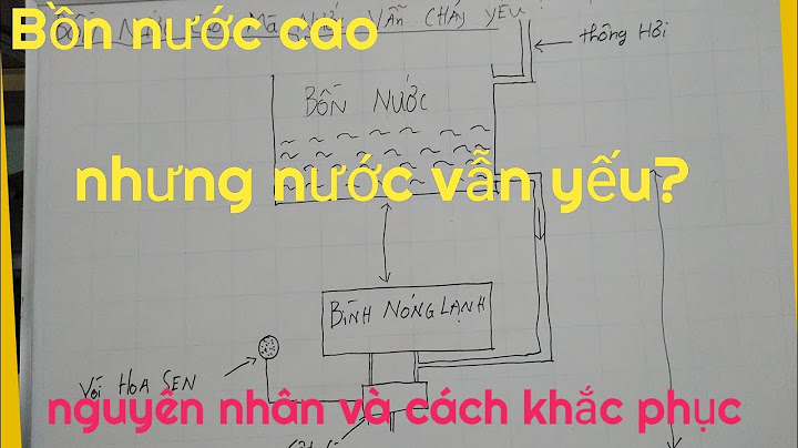 Khoảng cách bồn chứa bao nhiêu cho nước chảy mạnh năm 2024