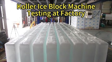 Koller ice block machine testing at factory #icemachinetesting #iceblockmachine #icemachinesupplier