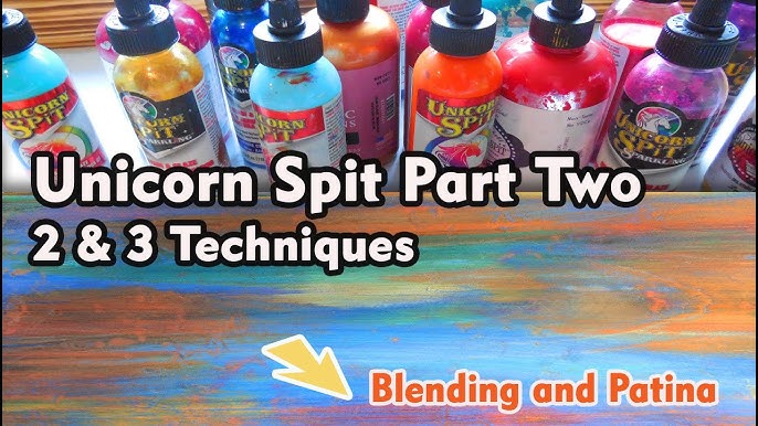 Let's Blend! Peacock Blending with Unicorn SPiT regular & SPARKLiNG! 